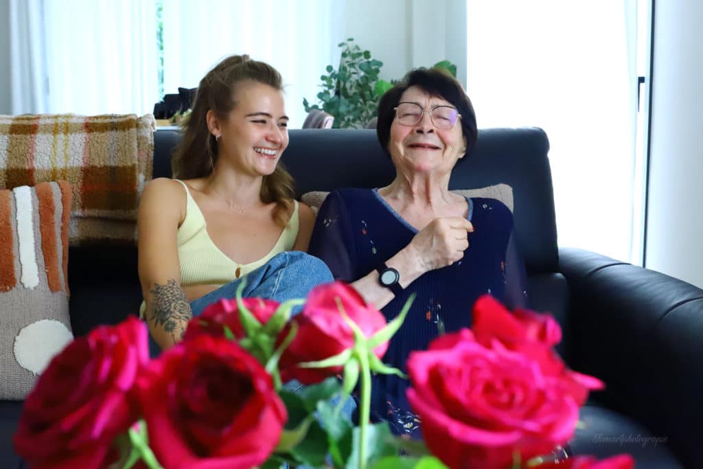moments de détente avec une personne âgée